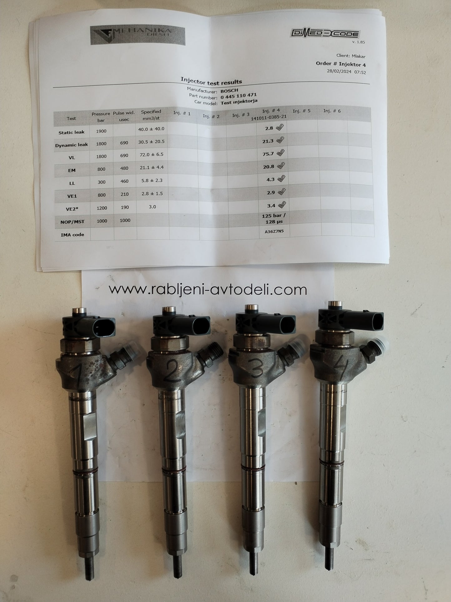 Injection nozzles - 2.0 Tdi - VW SEAT SKODA AUDI