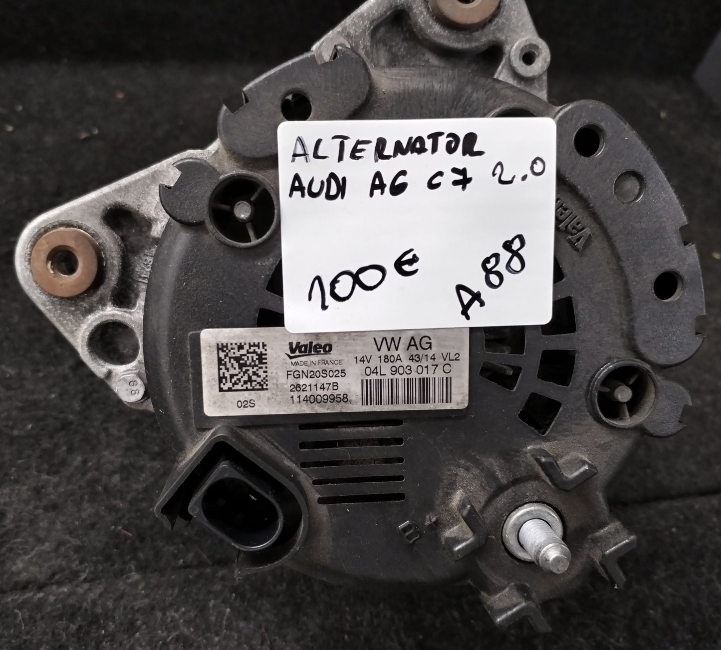 Alternator AUDI A6 C7 2.0 TDI