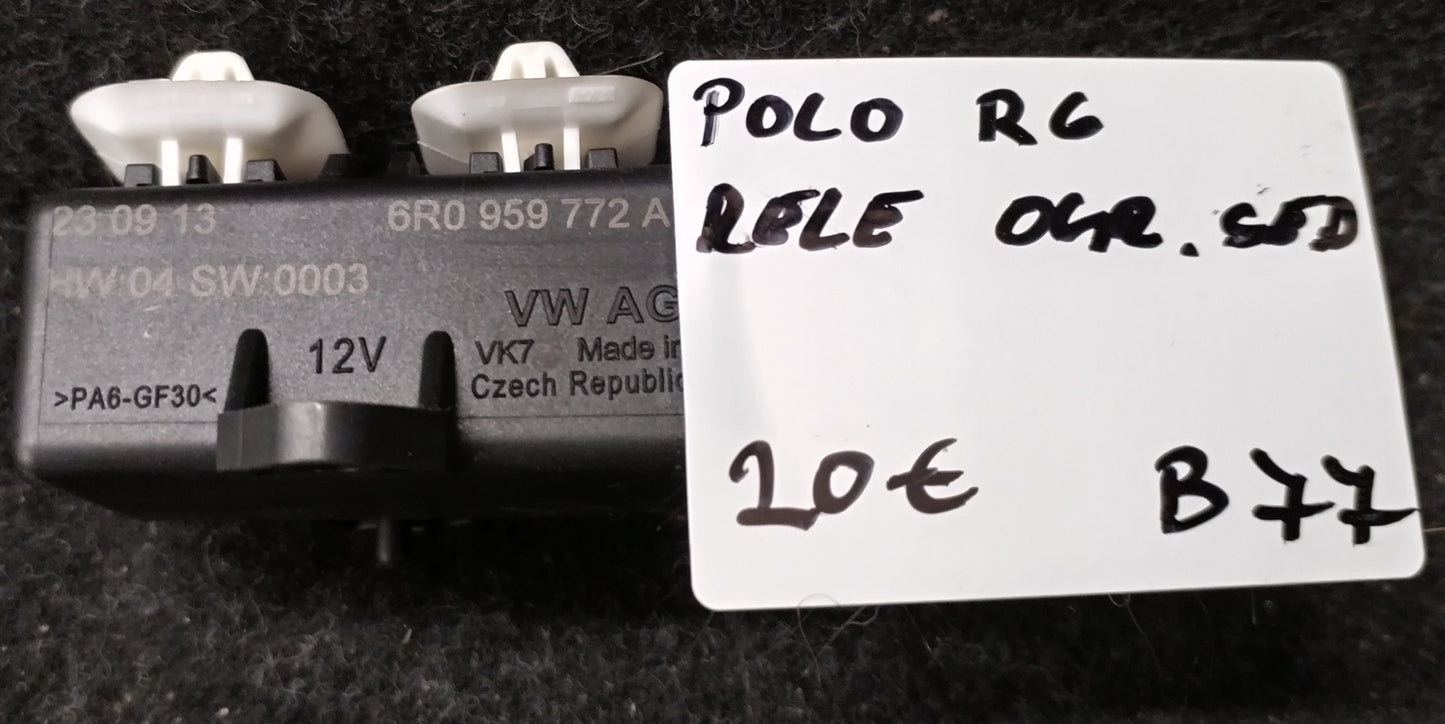 Seat heating relay VW POLO 6R